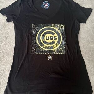 Cubs Women's Med Black T-Shirt (NWT)